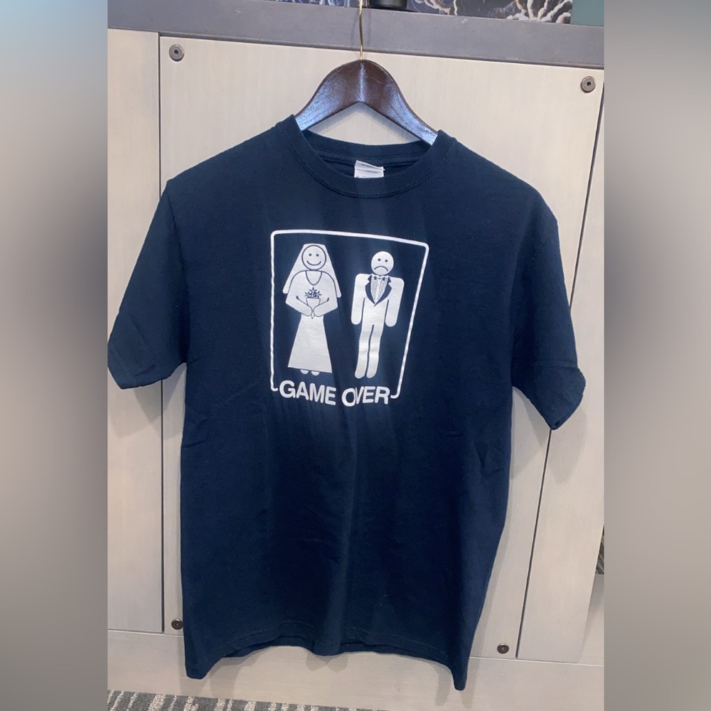 Game Over Humor T-Shirt (Size Medium)